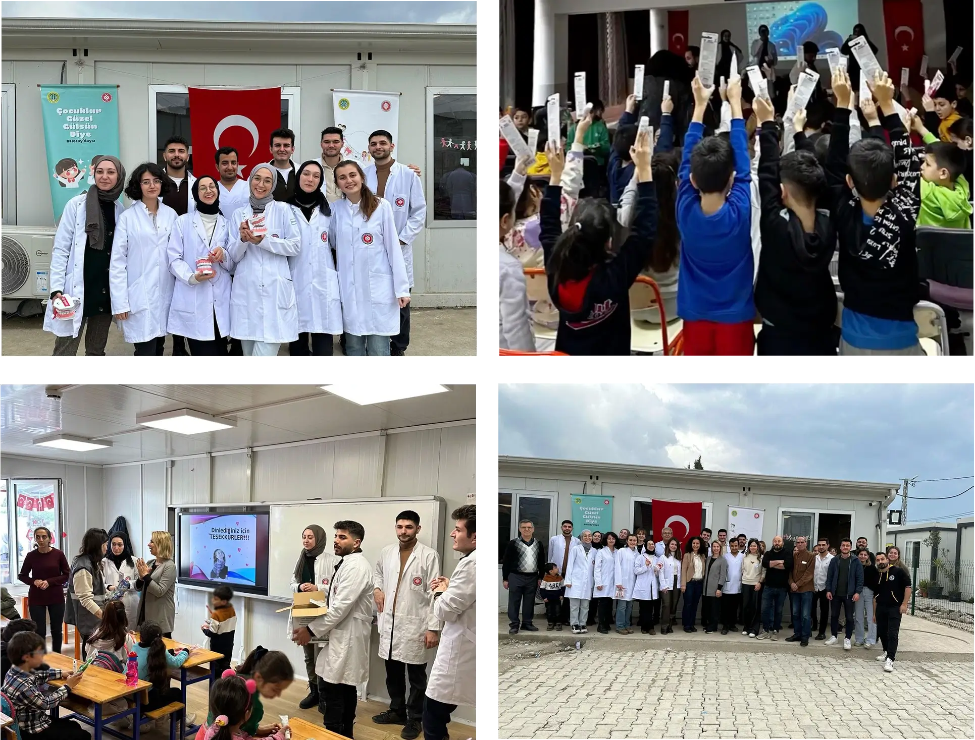 İstanbul üniversitesi Diş Hekimliği Fakültesi ile birlikte “Çocuklar Güzel Gülsün Diye” Hatay’daydık!